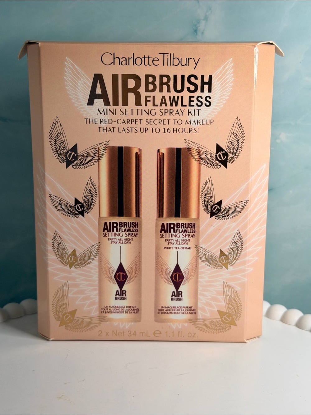 Charlotte Tilbury Airbrush Flawless Mini Setting Spray Kit 2x 1.1oz